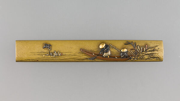 Knife Handle (Kozuka), Copper alloy (sentoku), gold, copper-gold alloy (shakudō), silver, copper, Japanese 
