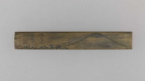 Knife Handle (Kozuka), Copper-silver alloy (shibuichi), silver, Japanese