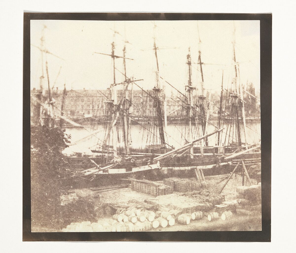 The Seine at Rouen, William Henry Fox Talbot (British, Dorset 1800–1877 Lacock), Salted paper print from paper negative 