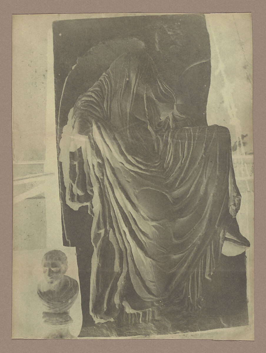 Basso Relievo--of Wingless Victory--lately found, George Wilson Bridges  British, Paper negative