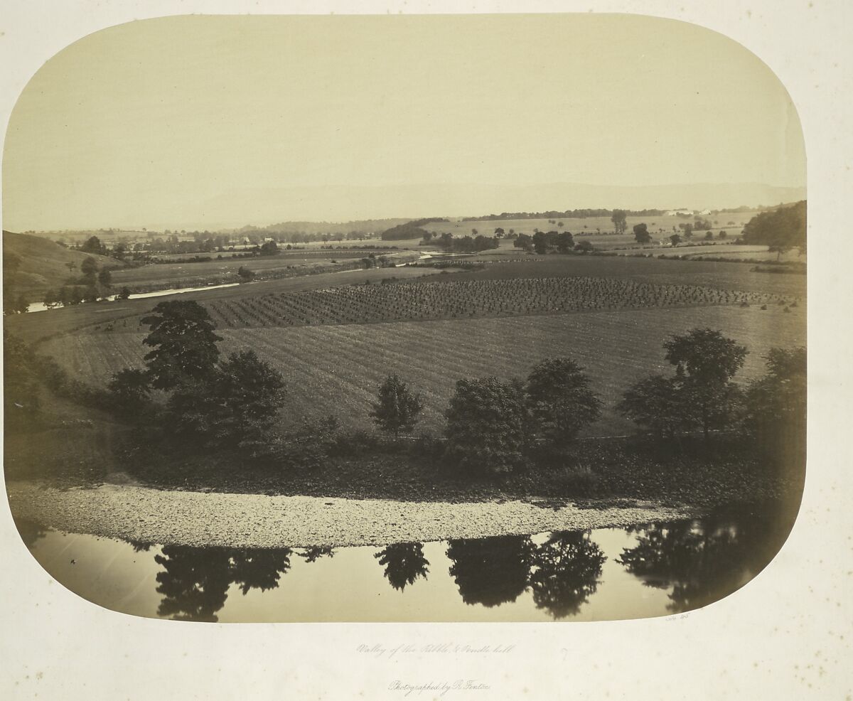 Valley of the Ribble and Pendle Hill, Roger Fenton (British, 1819–1869), Albumen silver print from glass negative 