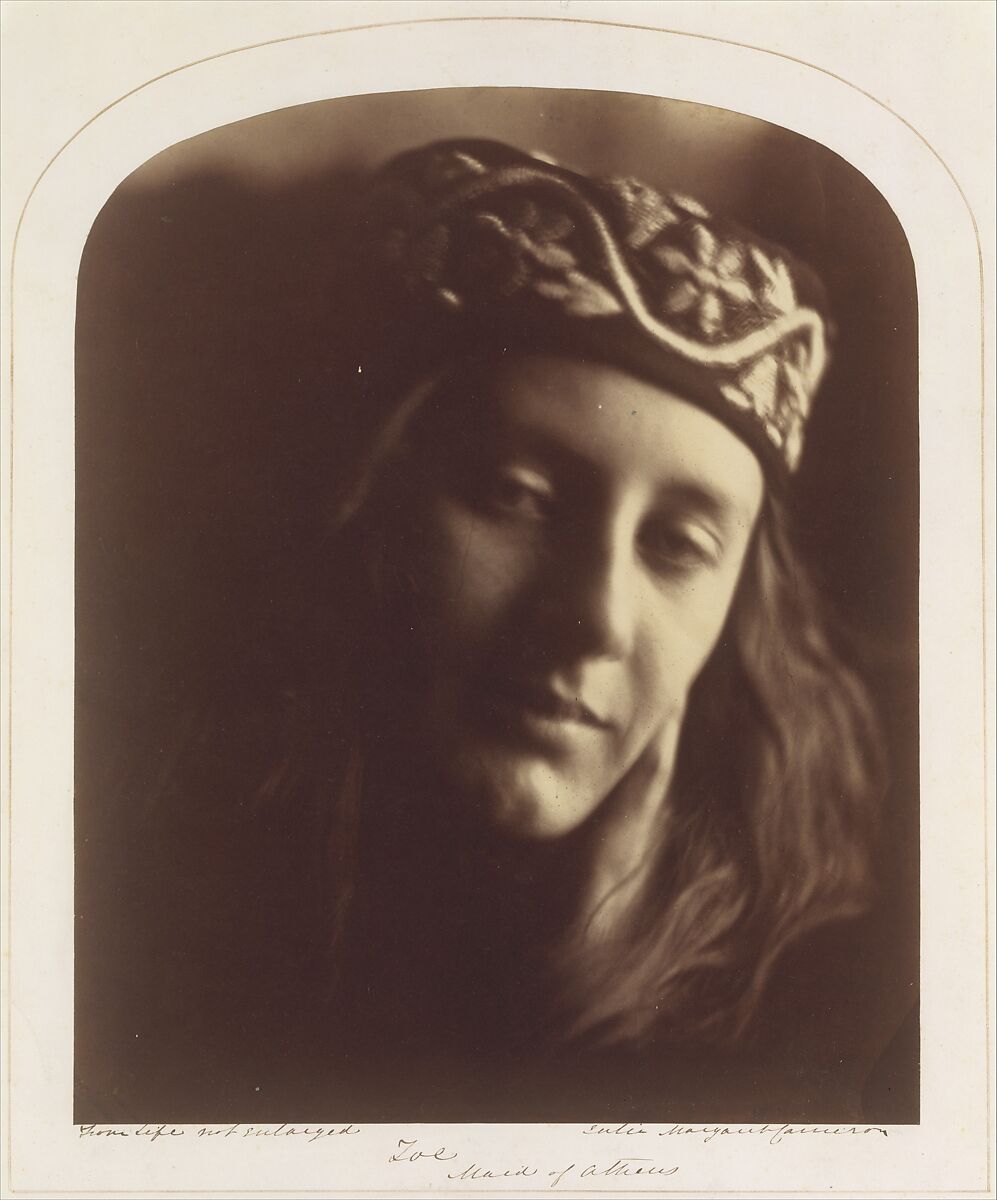 Zoe, Maid of Athens, Julia Margaret Cameron (British (born India), Calcutta 1815–1879 Kalutara, Ceylon), Albumen silver print from glass negative 