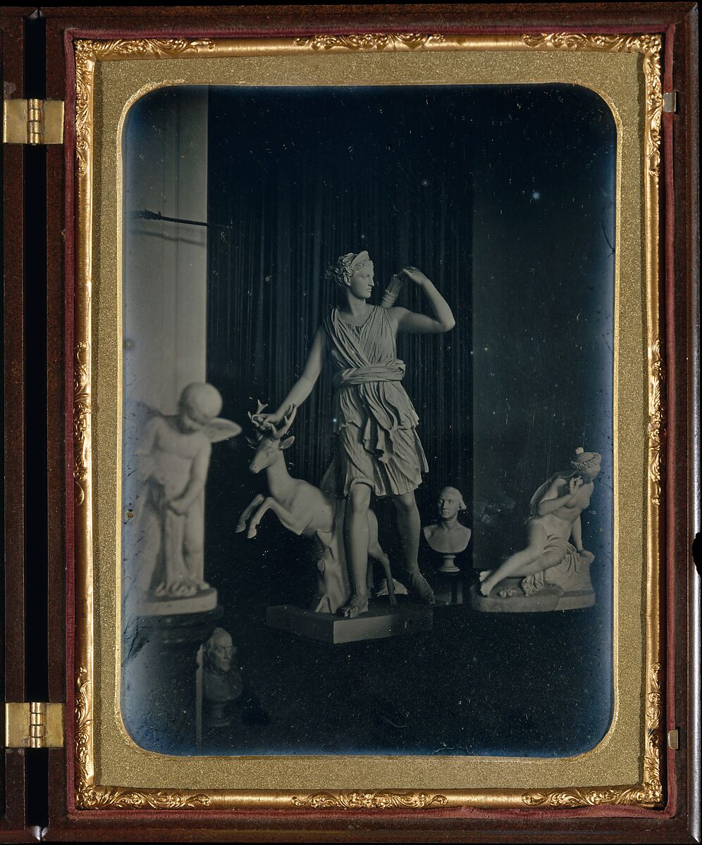 Sculpture Gallery, Boston Athenaeum, Southworth and Hawes (American, active 1843–1863), Daguerreotype 
