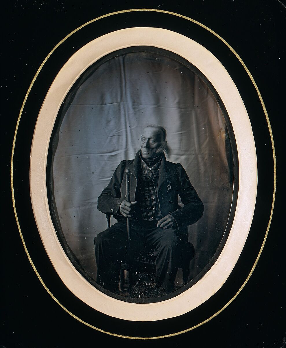 Veteran of the Napoleonic Wars, Unknown (French), Daguerreotype 
