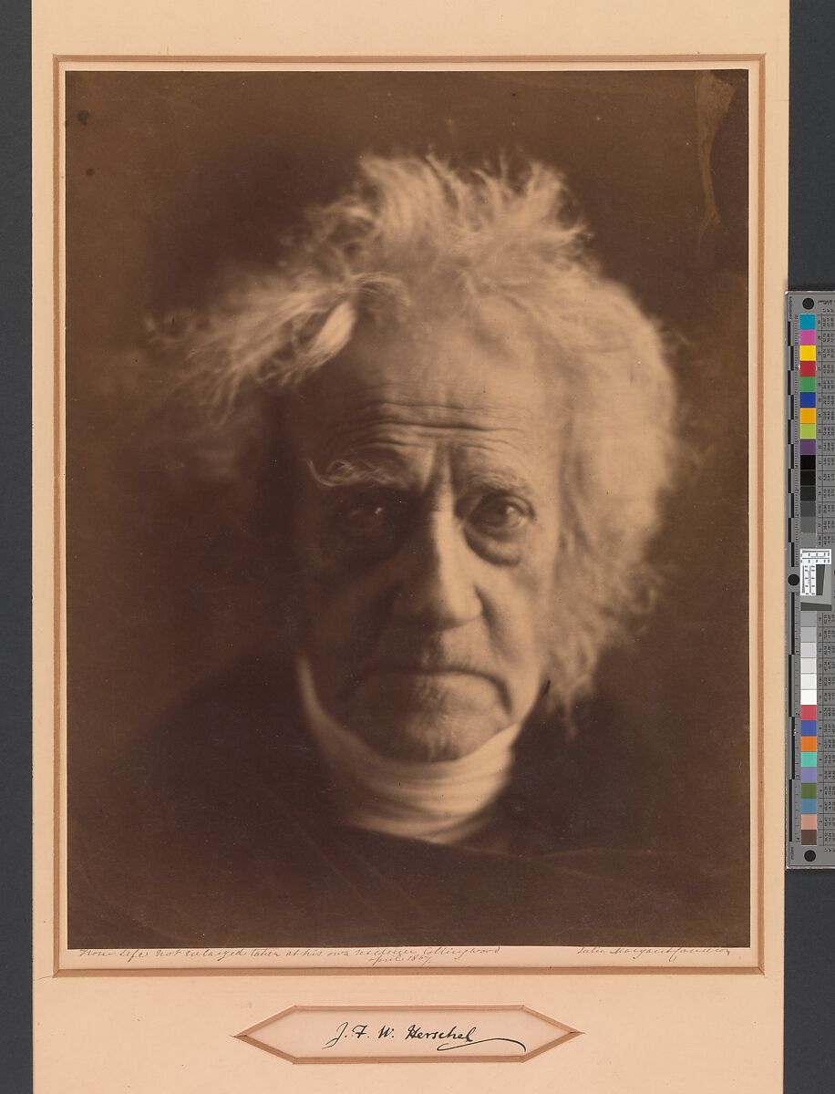 Sir John Herschel, Julia Margaret Cameron (British (born India), Calcutta 1815–1879 Kalutara, Ceylon), Albumen silver print from glass negative