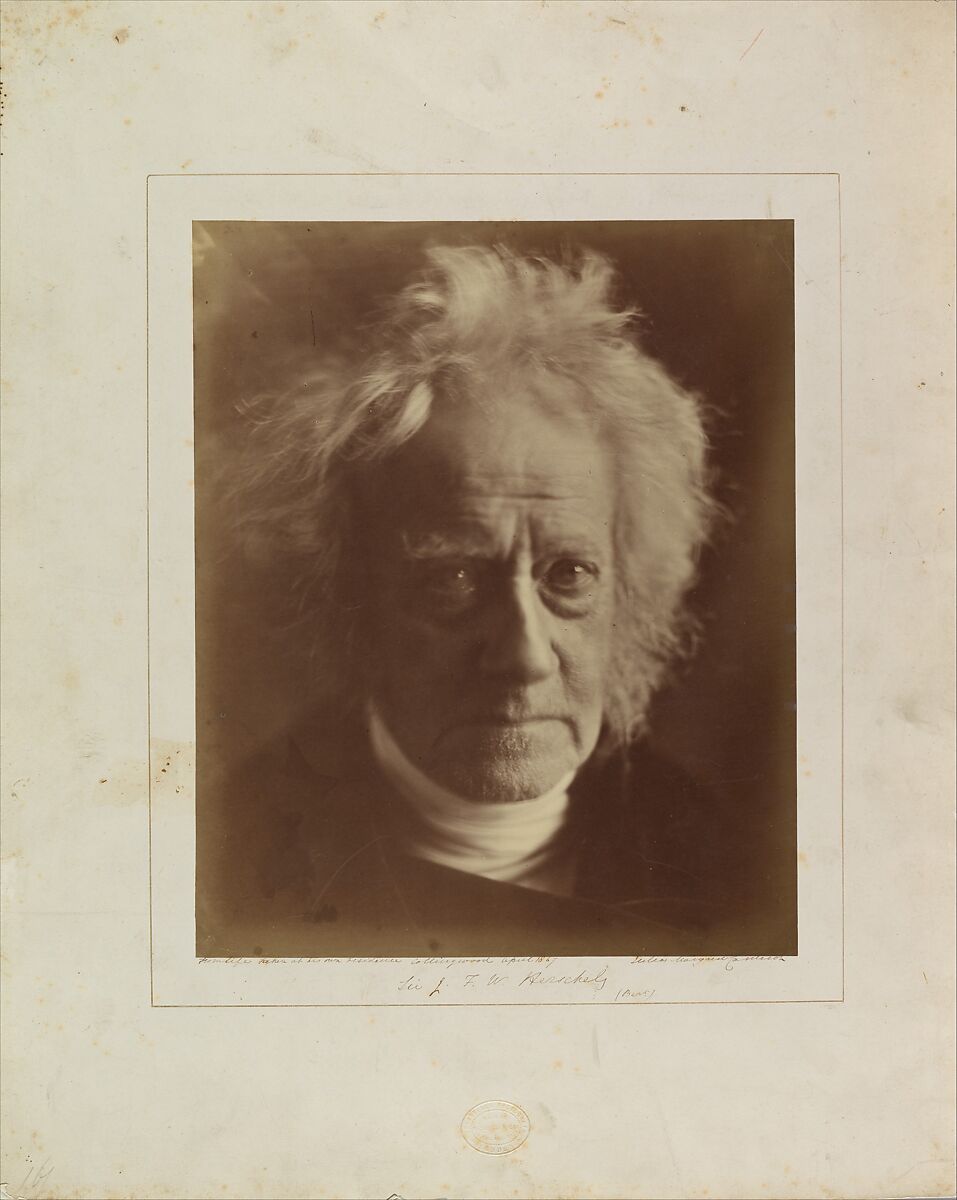 Sir John Herschel, Julia Margaret Cameron (British (born India), Calcutta 1815–1879 Kalutara, Ceylon), Albumen silver print from glass negative 