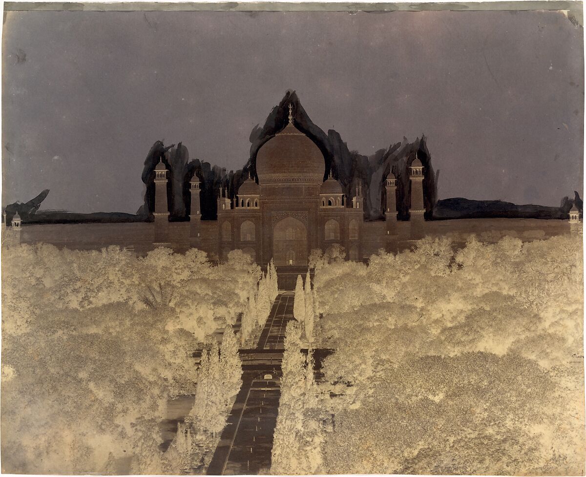Taj Mahal and Gardens, John Murray (British, Blackhouse, Aberdeenshire, Scotland 1809–1898 Sheringham, Norfolk county, England), Waxed paper negative