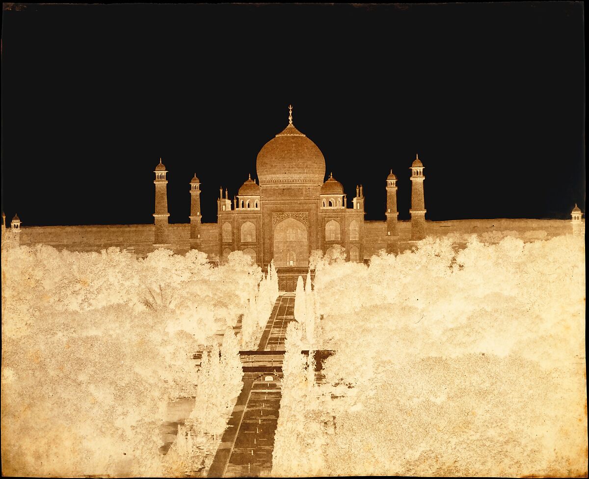 Taj Mahal and Gardens, John Murray (British, Blackhouse, Aberdeenshire, Scotland 1809–1898 Sheringham, Norfolk county, England), Waxed paper negative 