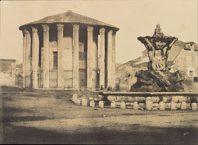 Temple of Vesta and Fountain, Piazza Bocca della Verita
