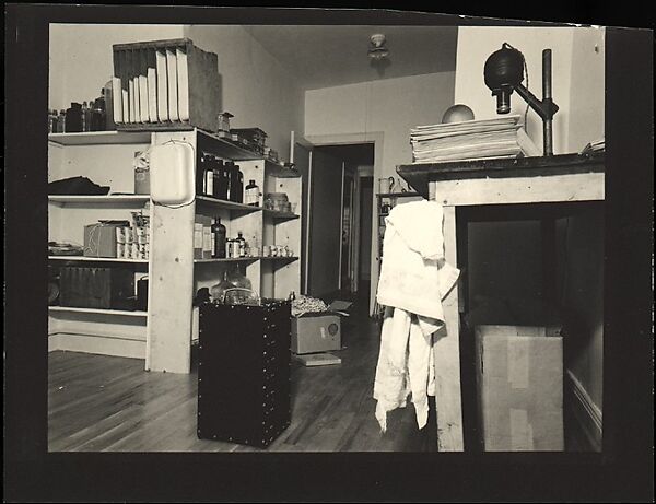 [Interior View of Darkroom at 201 East 93rd Street, New York City], Walker Evans (American, St. Louis, Missouri 1903–1975 New Haven, Connecticut), Gelatin silver print 