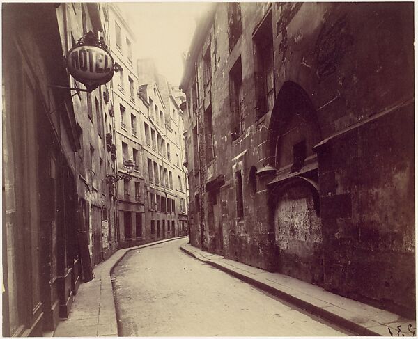 Hotel de Sens, rue de l'Hôtel de Ville, Paris, Eugène Atget  French, Albumen silver print from glass negative