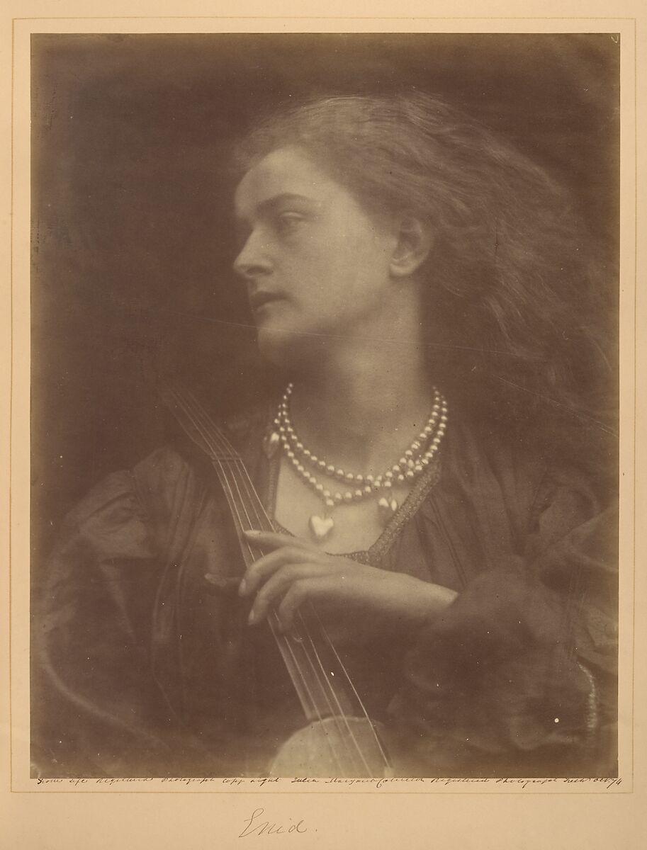 And Enid Sang, Julia Margaret Cameron (British (born India), Calcutta 1815–1879 Kalutara, Ceylon), Albumen silver print from glass negative 