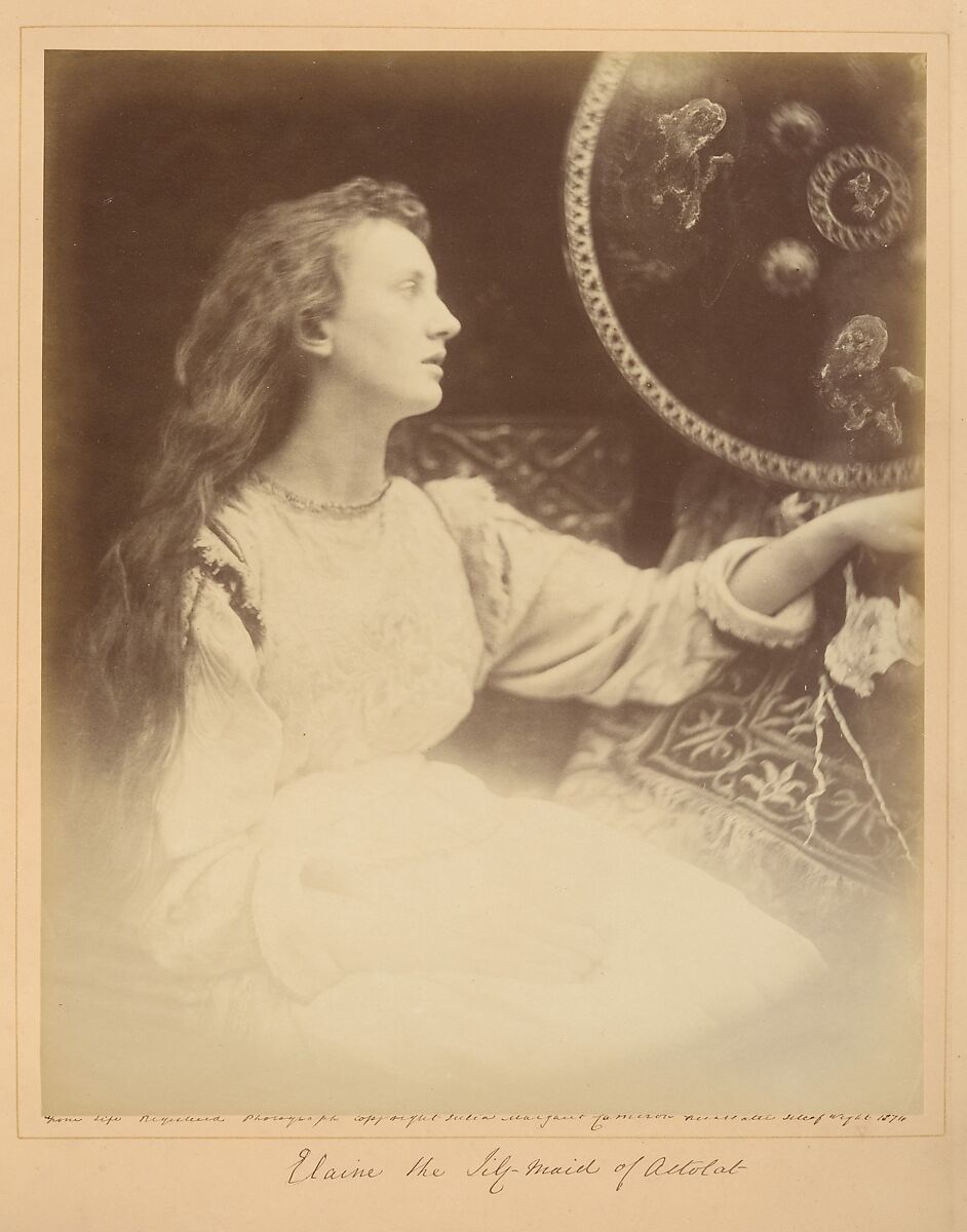 Elaine the Lily - Maid of Astolat, Julia Margaret Cameron (British (born India), Calcutta 1815–1879 Kalutara, Ceylon), Albumen silver print from glass negative 