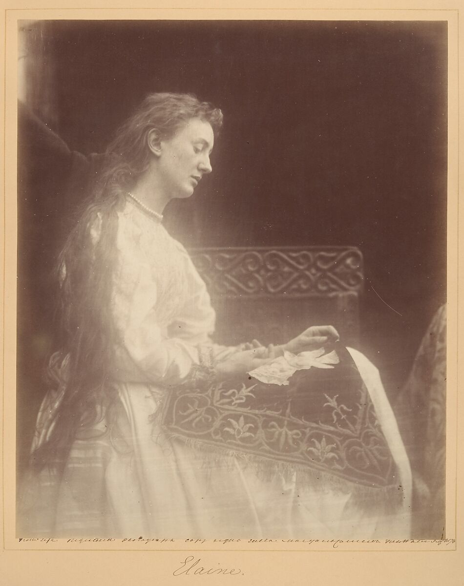 Elaine, Julia Margaret Cameron (British (born India), Calcutta 1815–1879 Kalutara, Ceylon), Albumen silver print from glass negative 