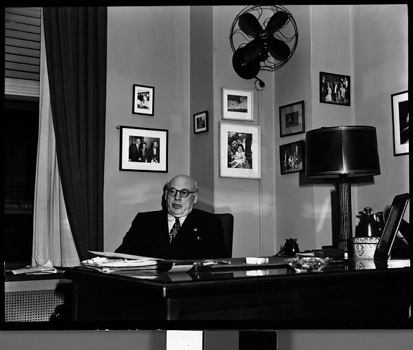[Sol Hurok Seated at Desk, New York City], Walker Evans (American, St. Louis, Missouri 1903–1975 New Haven, Connecticut), Film negative 