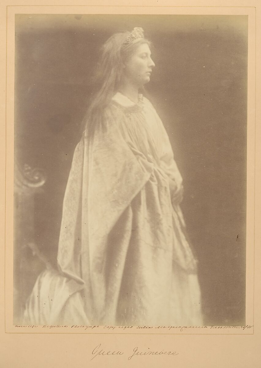 Queen Guinevere, Julia Margaret Cameron (British (born India), Calcutta 1815–1879 Kalutara, Ceylon), Albumen silver print from glass negative 