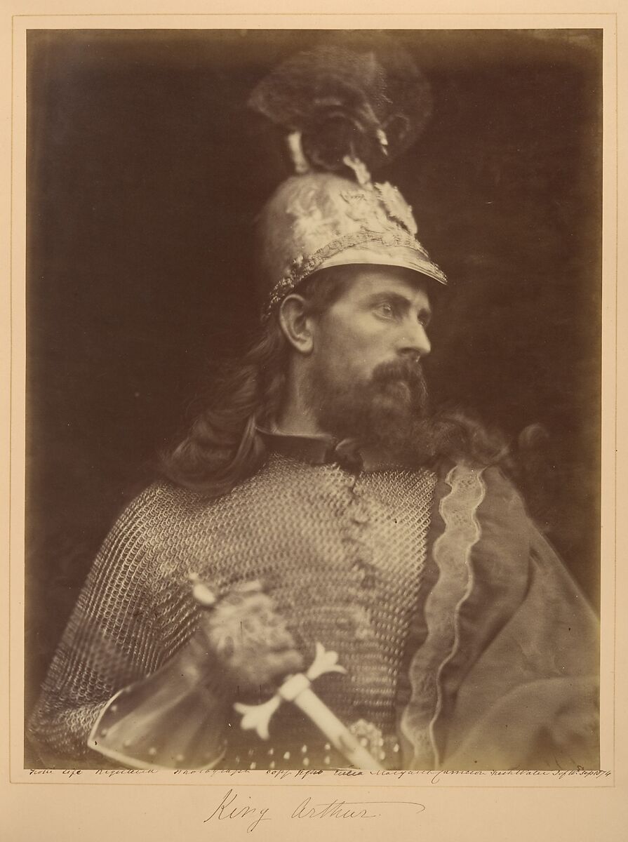 King Arthur, Julia Margaret Cameron (British (born India), Calcutta 1815–1879 Kalutara, Ceylon), Albumen silver print from glass negative 