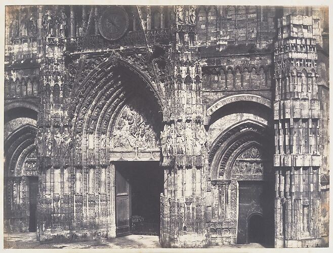 Bas du Portail, Côté de la Place, Cathédrale de Rouen