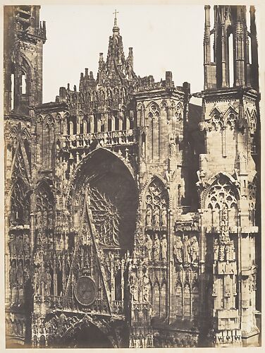 Haut de Portail, Côté de la Place, Cathédrale de Rouen