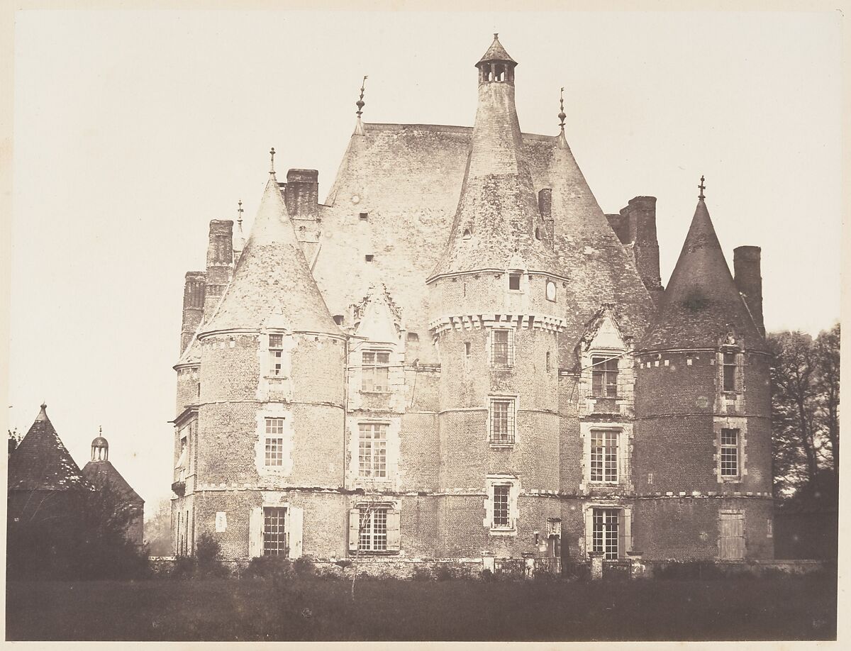 Château de Martainville, Edmond Bacot (French, 1814–1875), Salted paper print from glass negative 