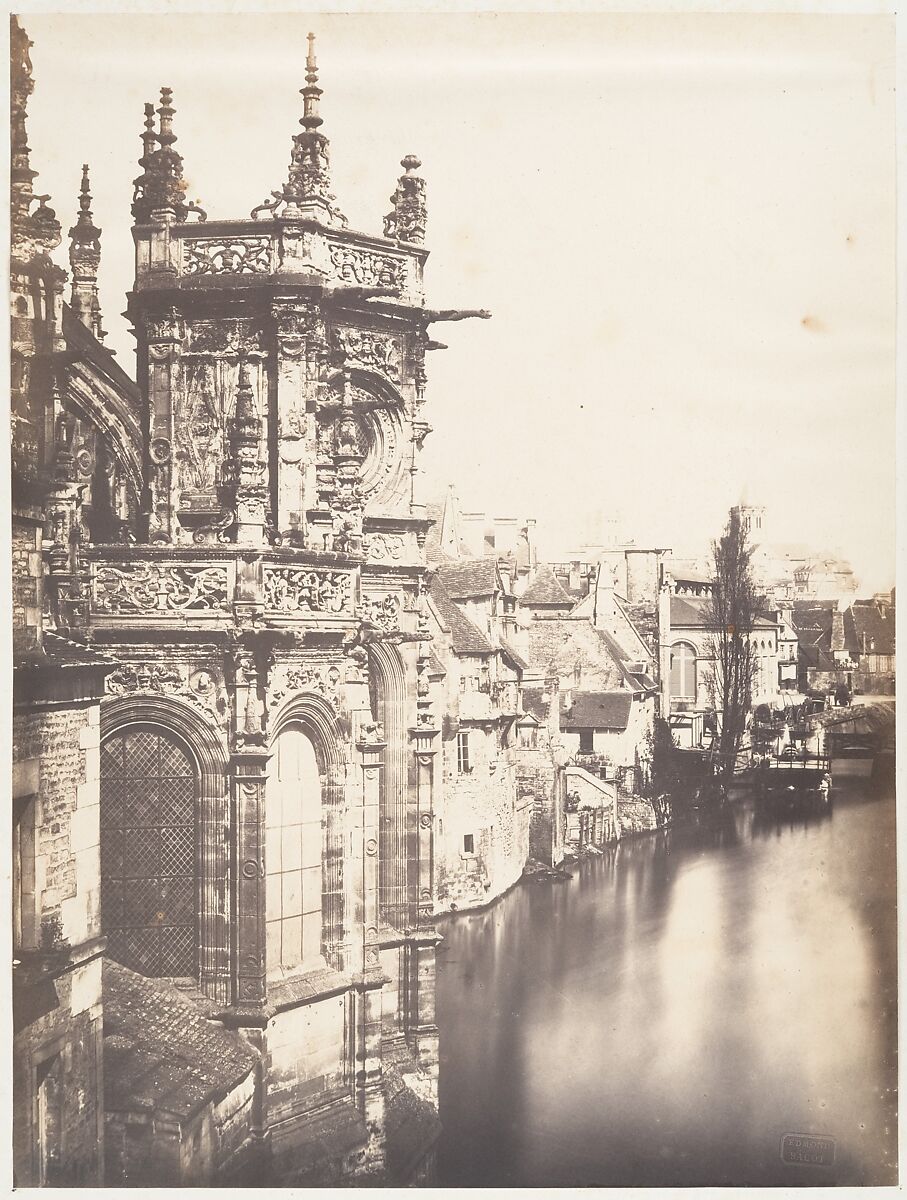 Vue de l'Odon, Edmond Bacot (French, 1814–1875), Salted paper print from glass negative 