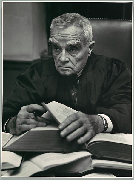 [Judge Learned Hand], Dan Weiner (American, New York 1919–1959 Kentucky), Gelatin silver print 