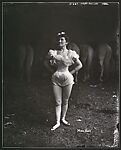 [Nine Portraits of Circus Performers, Including: Acrobats, Tightrope Walker, Horseback Riders, Signs], F. W. Glasier (American), Gelatin silver prints