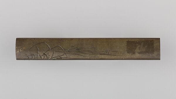 Knife Handle (Kozuka), Copper-silver alloy (shibuichi), gold, silver, copper, copper-gold alloy (shakudō), Japanese