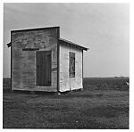 [Six Views, Various Subjects: Restaurant Signs, Coke Advertisement, Rural Church, Roadside Labor, Scarecrow, Domestic Interior], Unknown (American), Gelatin silver print