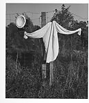 [Six Views, Various Subjects: Restaurant Signs, Coke Advertisement, Rural Church, Roadside Labor, Scarecrow, Domestic Interior], Unknown (American), Gelatin silver print