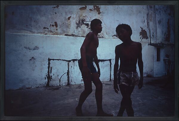 Blue Tango (Version with Nine Images), Miguel Rio Branco (Brazilian (born Spain), Las Palmas de Gran Canaria 1946), Silver dye bleach print