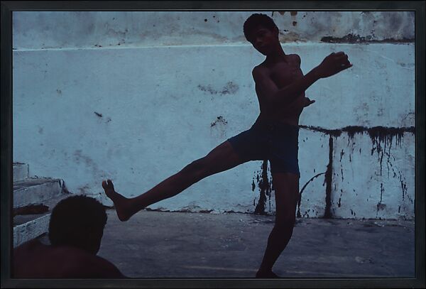 Blue Tango (Version with Nine Images), Miguel Rio Branco (Brazilian (born Spain), Las Palmas de Gran Canaria 1946), Silver dye bleach print 