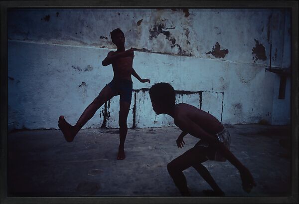 Blue Tango (Version with Nine Images), Miguel Rio Branco (Brazilian (born Spain), Las Palmas de Gran Canaria 1946), Silver dye bleach print