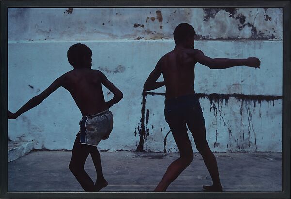 Blue Tango (Version with Nine Images), Miguel Rio Branco (Brazilian (born Spain), Las Palmas de Gran Canaria 1946), Silver dye bleach print