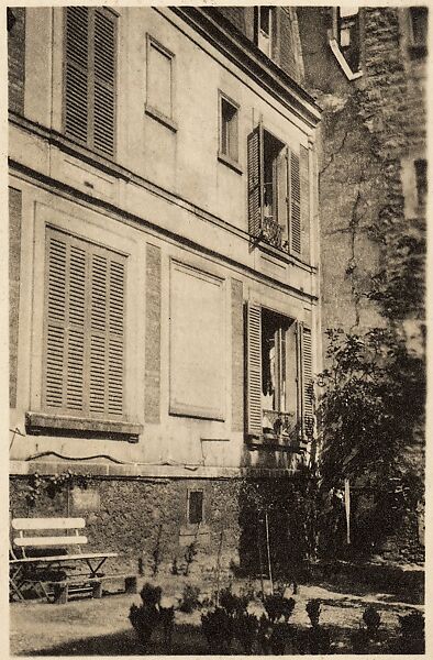 [View of Courtyard at  5, rue de la Santé, Paris, Showing Walker Evans' Room], Walker Evans (American, St. Louis, Missouri 1903–1975 New Haven, Connecticut), Gelatin silver print 
