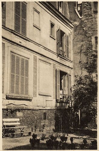 [View of Courtyard at  5, rue de la Santé, Paris, Showing Walker Evans' Room]