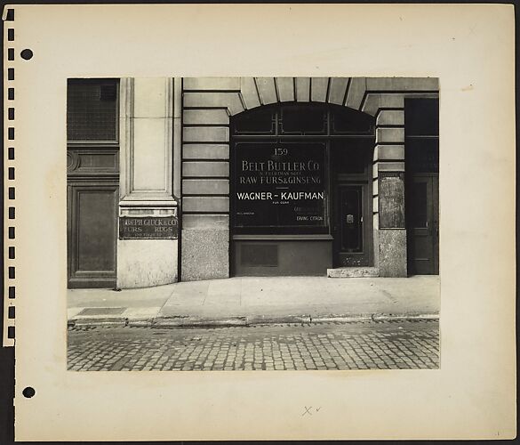 [Building Façade in Fur District, West 27th Street, New York City]