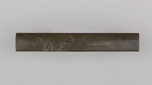 Knife Handle (Kozuka), Copper-silver alloy (shibuichi), gold, copper, Japanese