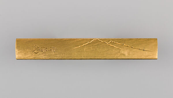 Knife Handle (Kozuka), Copper-silver alloy (shibuichi), gold, copper-gold alloy (shakudō), silver, Japanese
