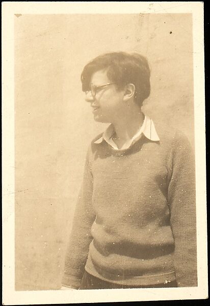 [Woman in Sweater and Horn-Rimmed Glass, Left Profile], Walker Evans (American, St. Louis, Missouri 1903–1975 New Haven, Connecticut), Gelatin silver print 