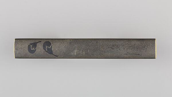 Knife Handle (Kozuka), Copper-silver alloy (shibuchi), gold, silver, copper-gold alloy (shakudō), Japanese