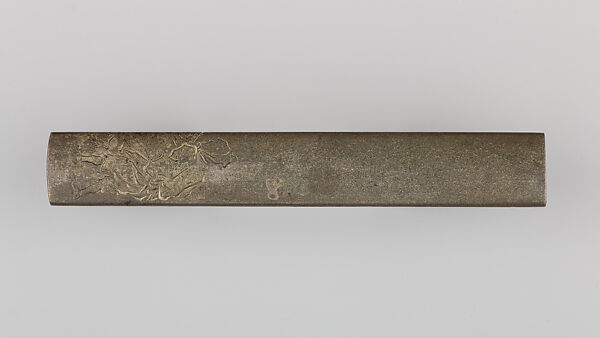 Knife Handle (Kozuka), Copper-silver alloy (shibuichi), Japanese