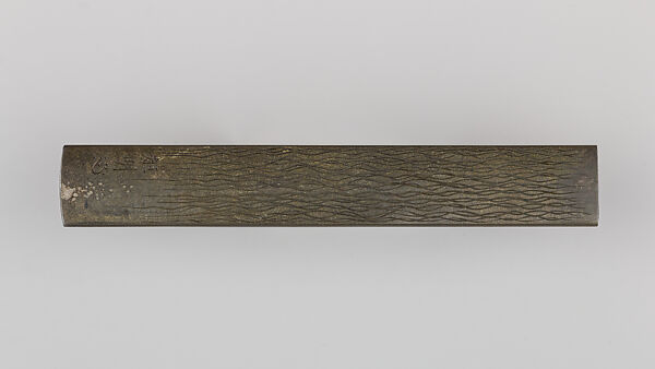 Knife Handle (Kozuka), Copper-silver alloy (shibuichi), gold, silver, Japanese