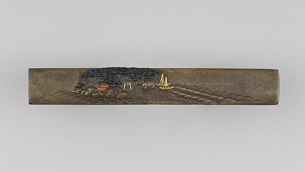 Knife Handle (Kozuka), Copper-silver alloy (shibuichi), gold, copper-gold alloy (shakudō), copper, Japanese 