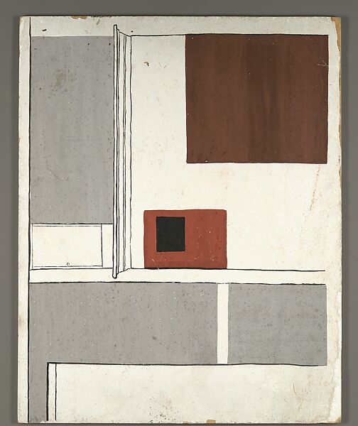 [Architectural Interior], Walker Evans (American, St. Louis, Missouri 1903–1975 New Haven, Connecticut), Tempera on panel 