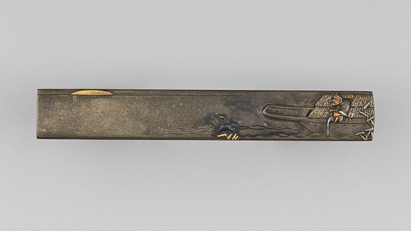 Knife Handle (Kozuka), Copper-silver alloy (shibuichi), gold, silver, copper-gold alloy (shakudō), copper, Japanese 