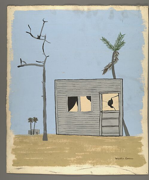[Shack with Broken Windows], Walker Evans (American, St. Louis, Missouri 1903–1975 New Haven, Connecticut), Tempera on paper 