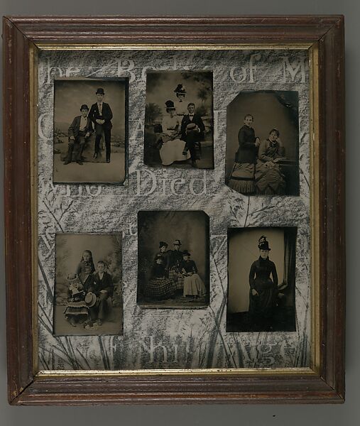 [Six Tintypes], Walker Evans (American, St. Louis, Missouri 1903–1975 New Haven, Connecticut), Tintypes and graphite on paper 