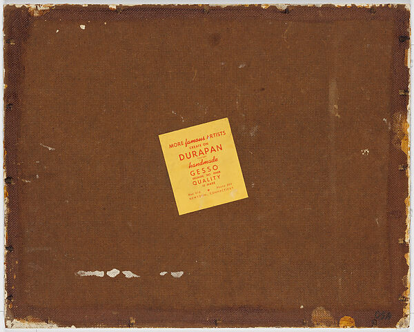 [House with Gridded Panel and Palm Trees], Walker Evans (American, St. Louis, Missouri 1903–1975 New Haven, Connecticut), Tempera on panel