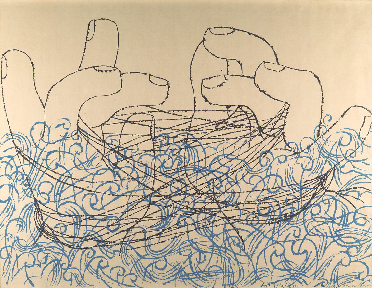 Cat's Cradle, Ben Shahn (American (born Lithuania), Kaunas 1898–1969 New York), Serigraph 